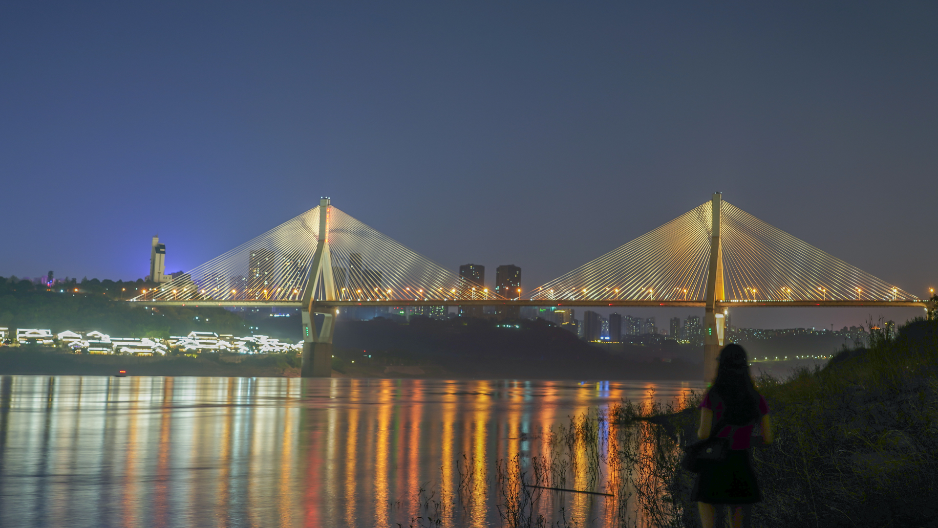 马桑溪大桥夜景