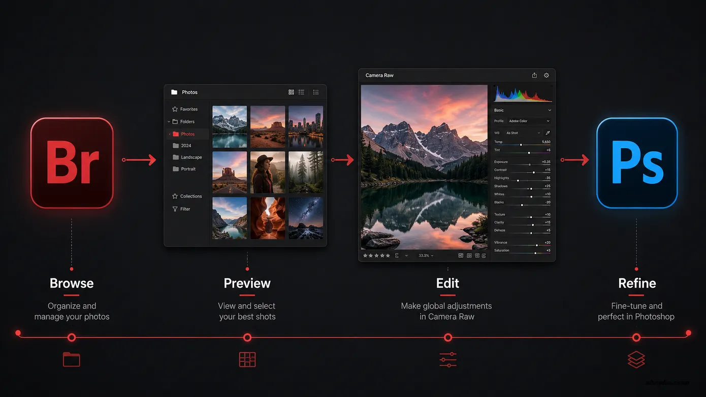 Adobe Bridge 2026 16.0.6 中文版:照片资源管理软件功能介绍与下载