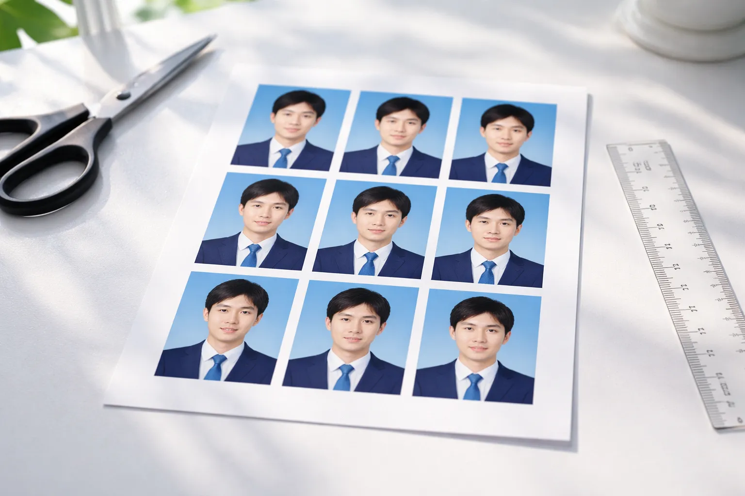 Photoshop 证件照换发型素材 PSD/PNG 男女儿童发型发饰合集（60 款）