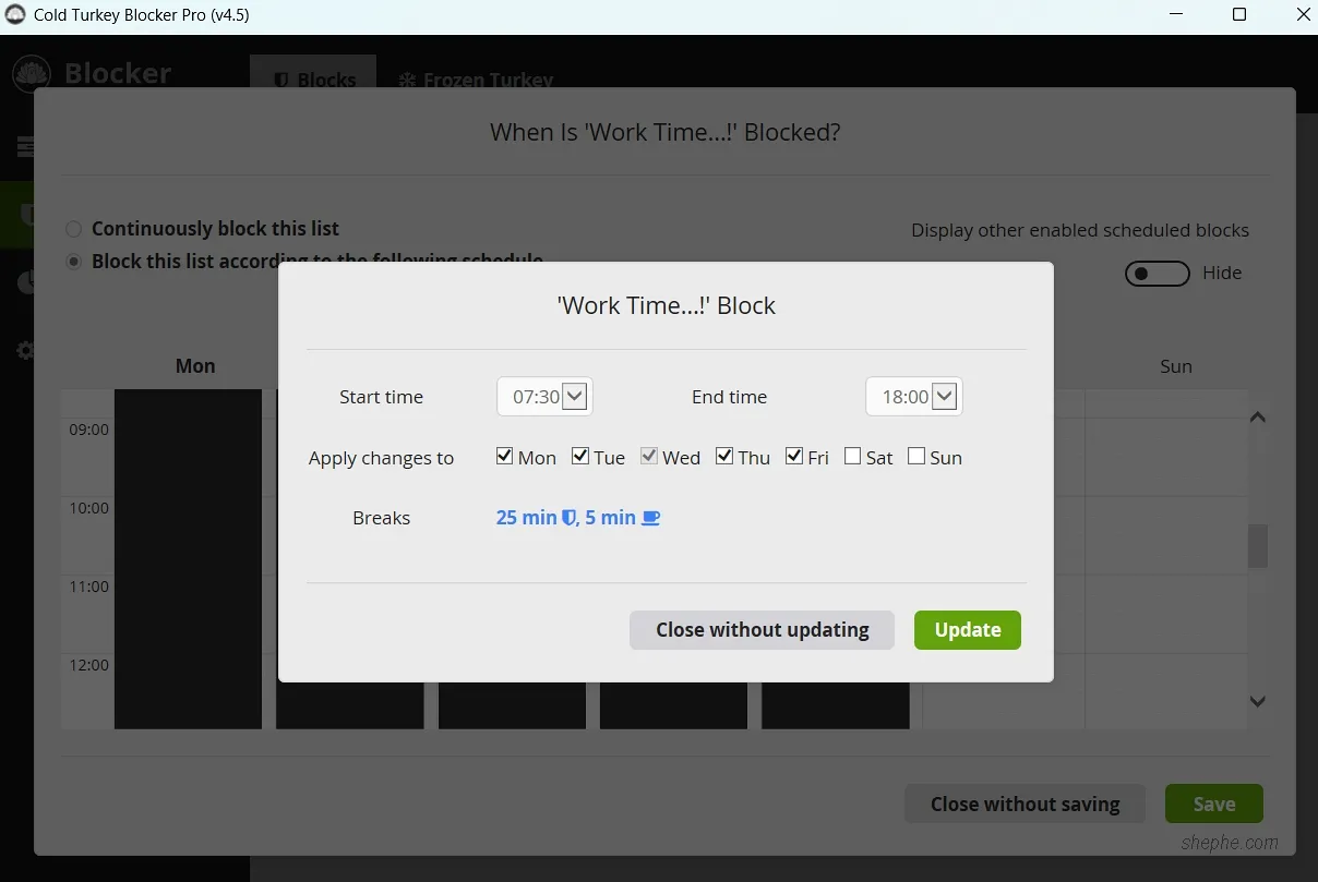 使用 Cold Turkey Blocker 高效限制应用与网站访问