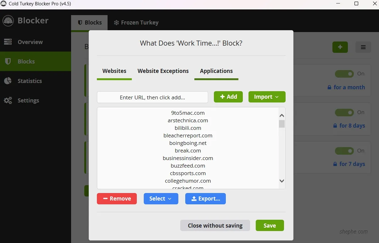 使用 Cold Turkey Blocker 高效限制应用与网站访问