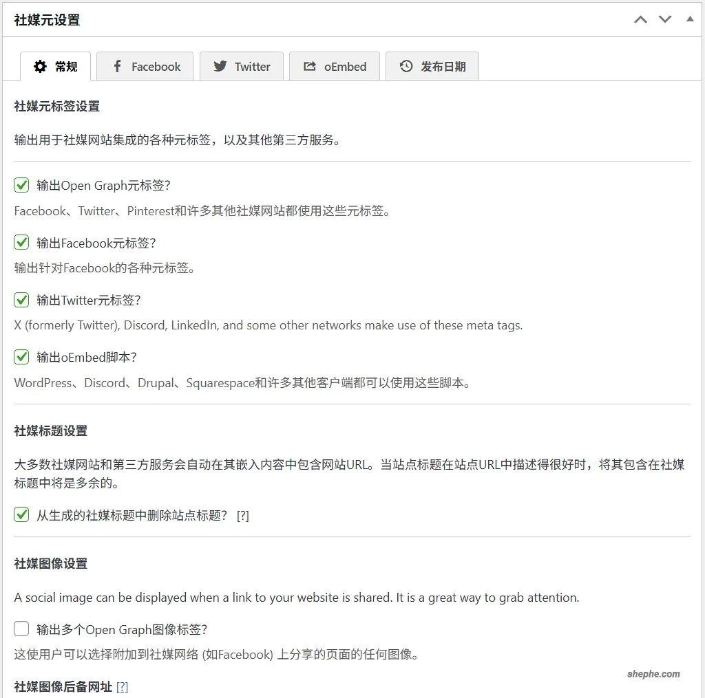 The SEO Framework 设置非常详细