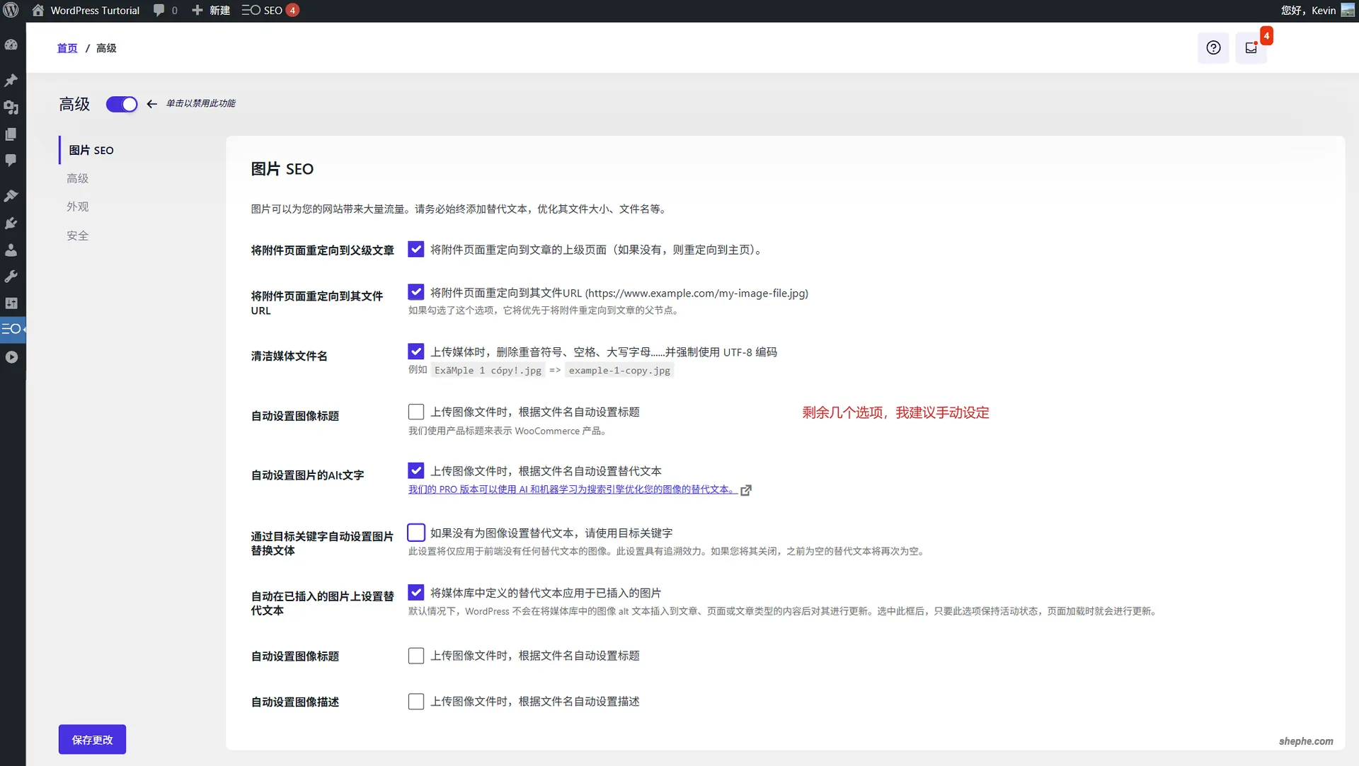 SEOPress 图像 SEO 功能
