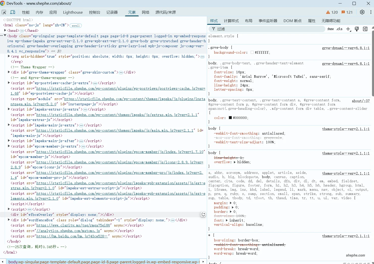 用浏览器开发者工具优化 WordPress 网站速度 ?