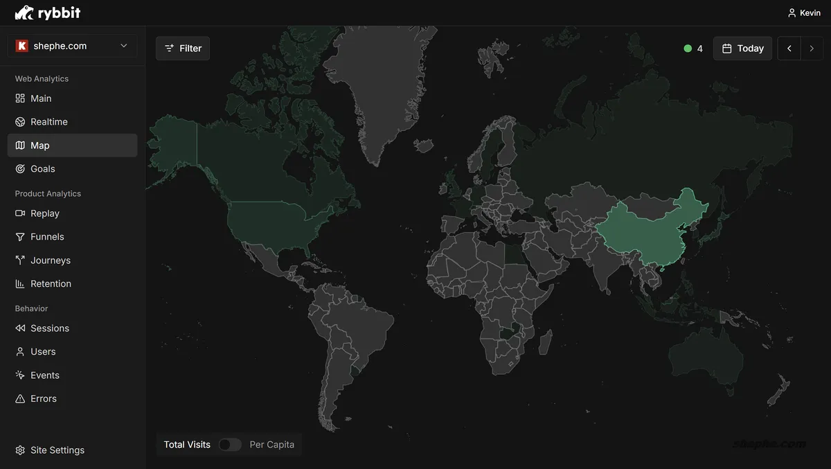 Rybbit Analytics：开源流量统计安装 & 简单体验