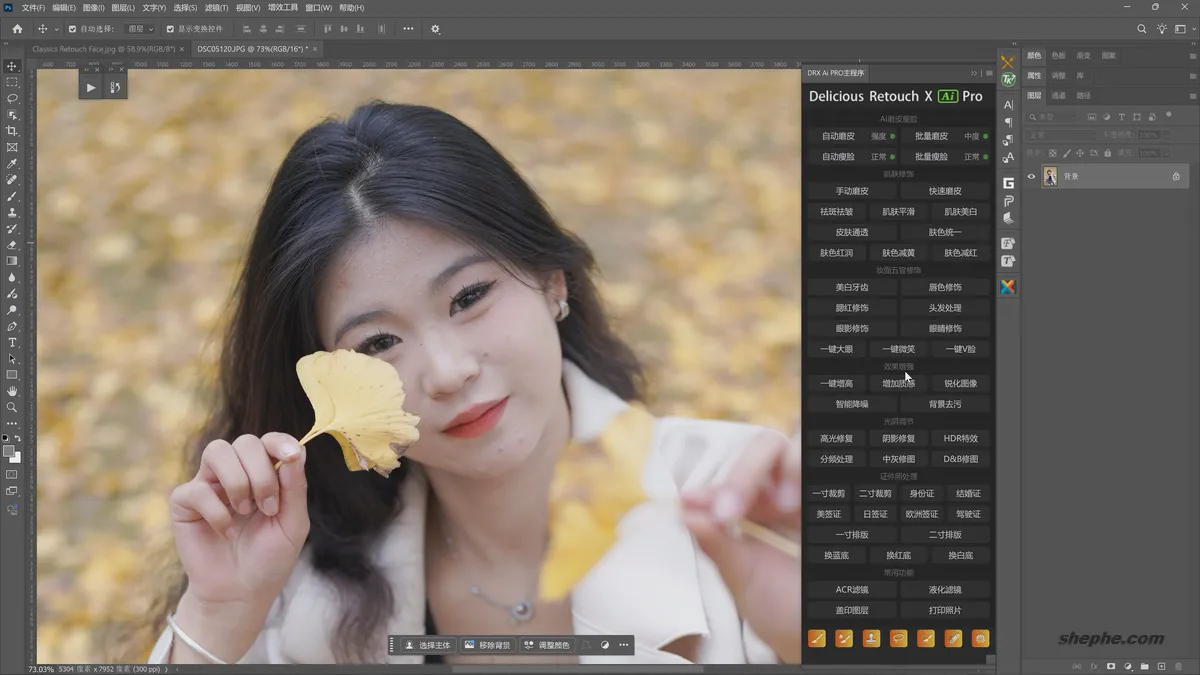 Photoshop DRX AI Pro 人像后期磨皮美颜插件下载