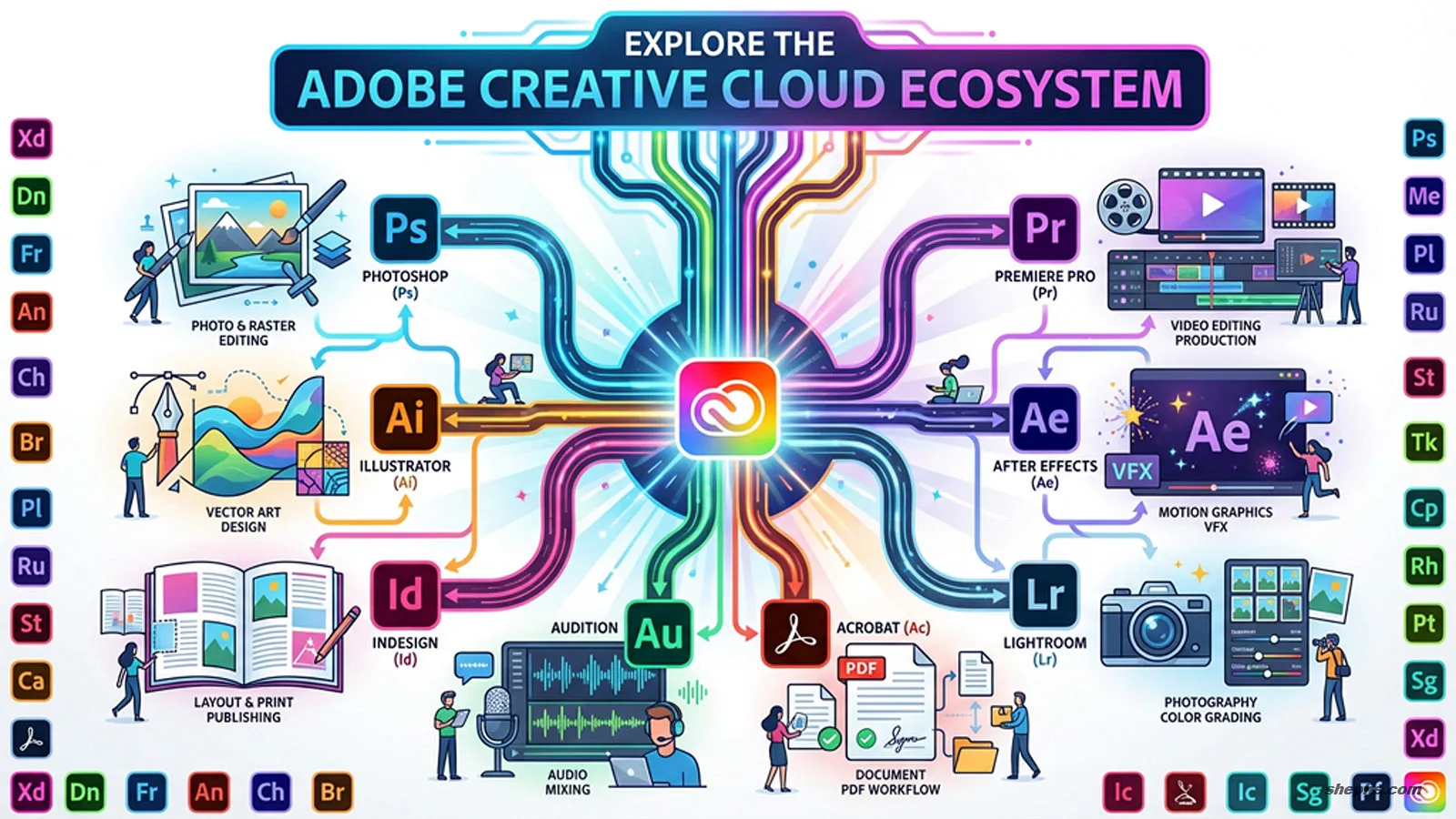 Adobe 全家桶都有什么?分别做什么用(Adobe Creative Cloud Apps)