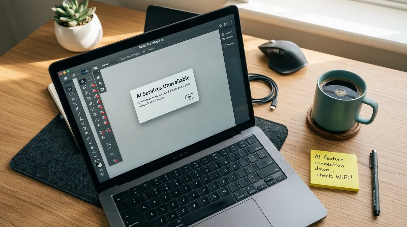 Photoshop 2026 AI 移除功能提示不适用于所在地区?原因和解决方案