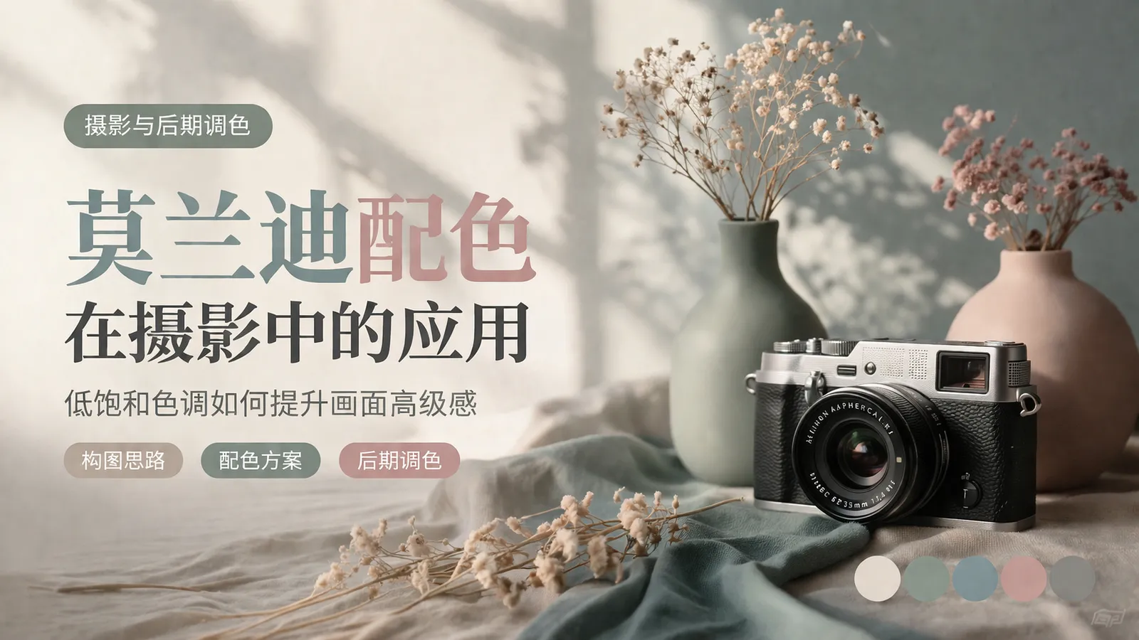 莫兰迪配色在摄影中的应用:低饱和色调如何提升画面高级感