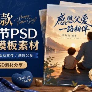 限时分享！68 款父亲节海报 PSD，直接套用 👨‍🍼