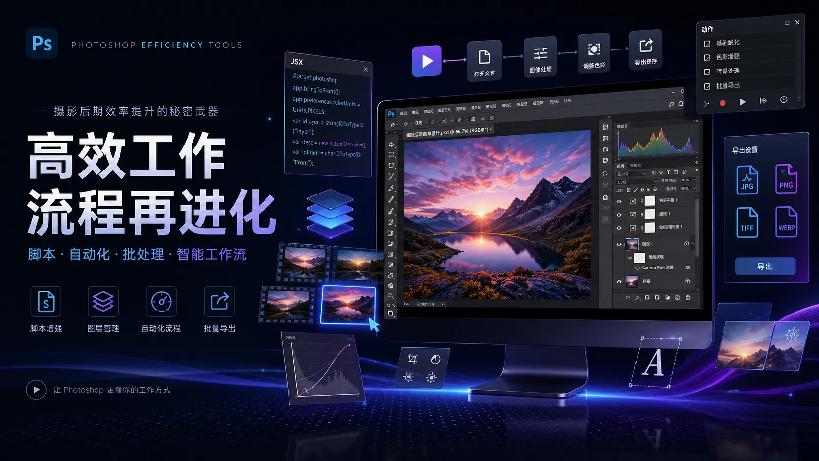 别只会用动作: 13 个实用 Photoshop 免费脚本整理