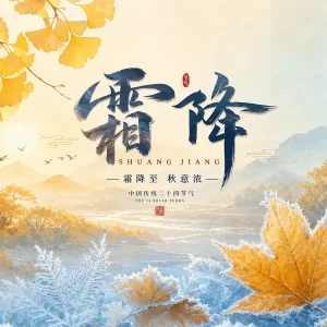 42 套 PSD 格式二十四节气之霜降海报模板素材