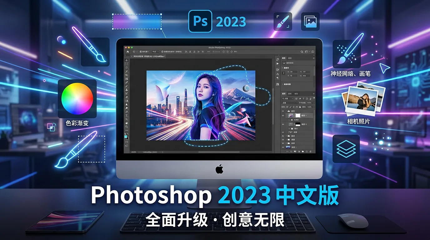 Adobe Photoshop 2023 版下载 | 全面升级 创意无限
