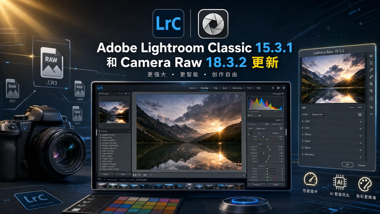 Lightroom Classic 15.3.1:性能优化+索尼 A7R6 支持