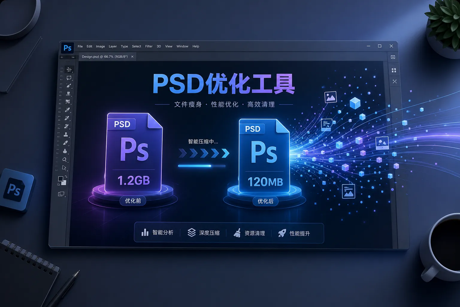 Smaller PSD：一键瘦身你的 PS 工程文件，让 PSD 体积直线下降（附免费下载）