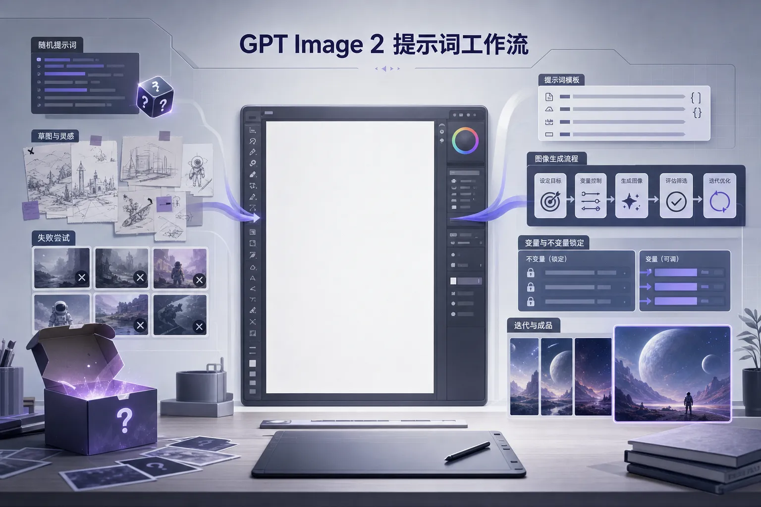 GPT Image 2 生图提示词完整指南：从开盲盒到可复用的 AI 图片生产流程