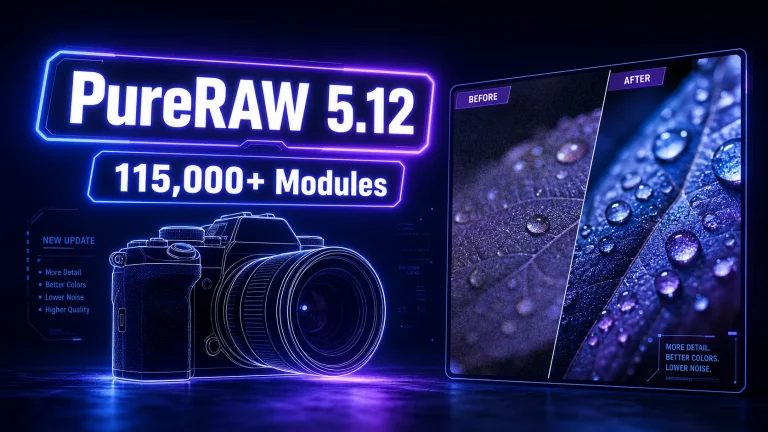 DxO PureRAW 5.12.0.24 更新：相机支持再扩展，稳定性持续优化