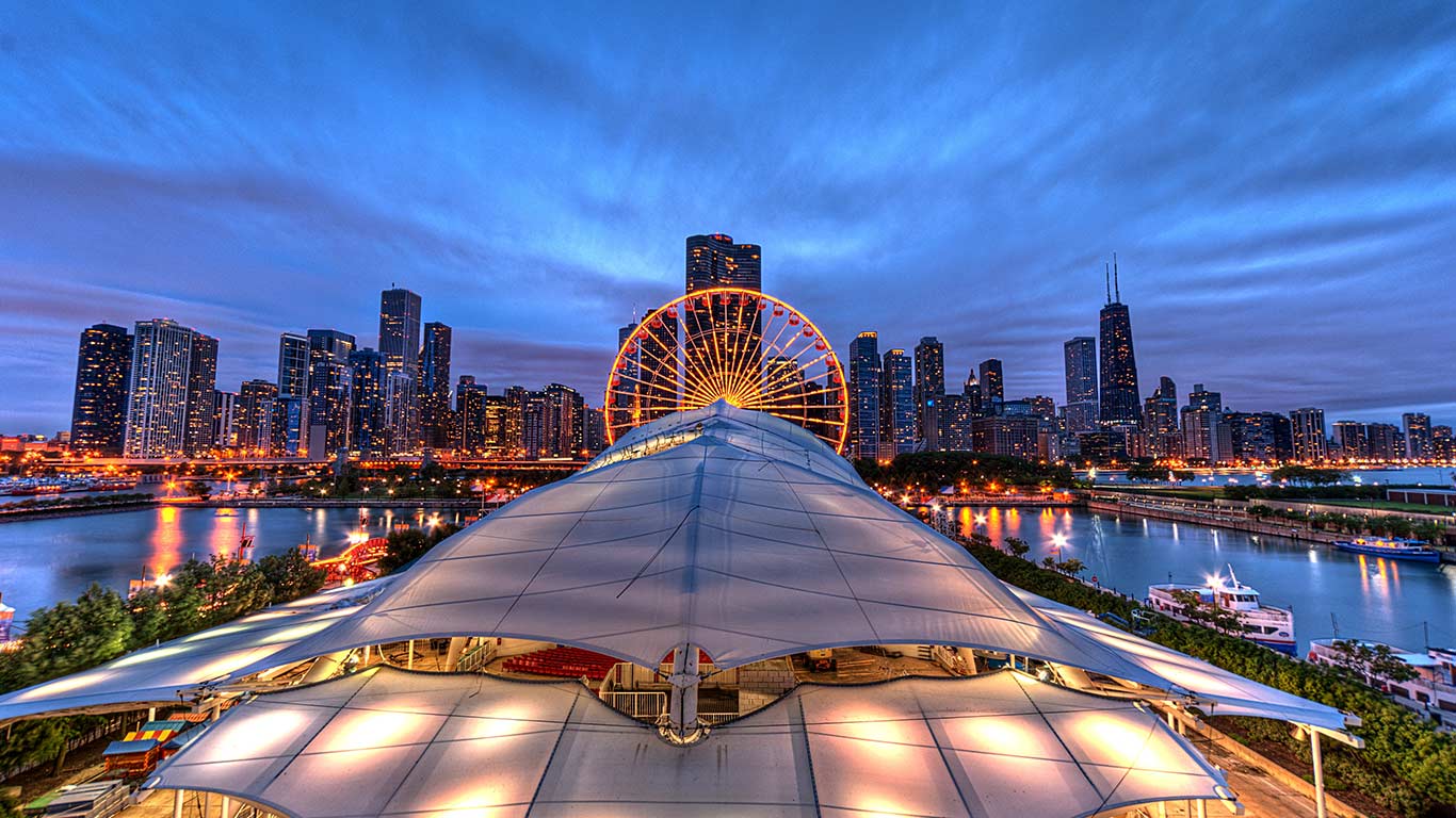 滨水变色龙 | 海军码头,芝加哥,伊利诺伊州,美国 (© Christopher.F Photography/Getty Images) - 2026/07/16