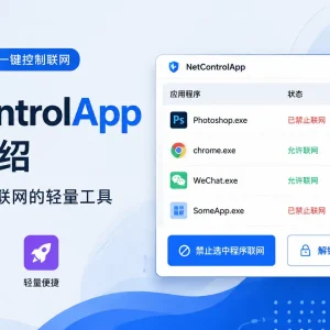 Net Control App ：一键控制软件联网的轻量工具