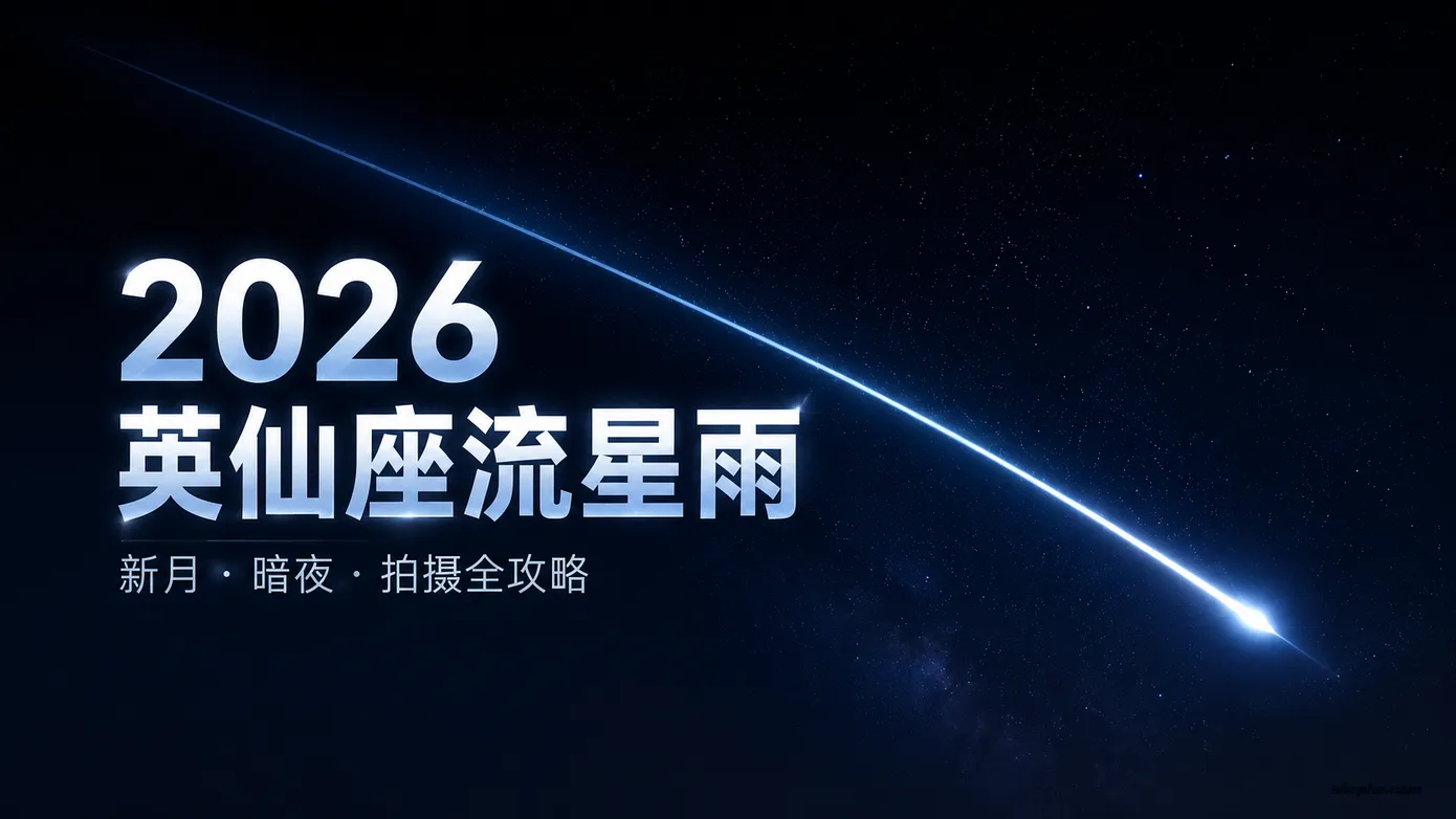 2026 英仙座流星雨拍摄攻略:新月加持的最暗夜空,器材设置到后期合成
