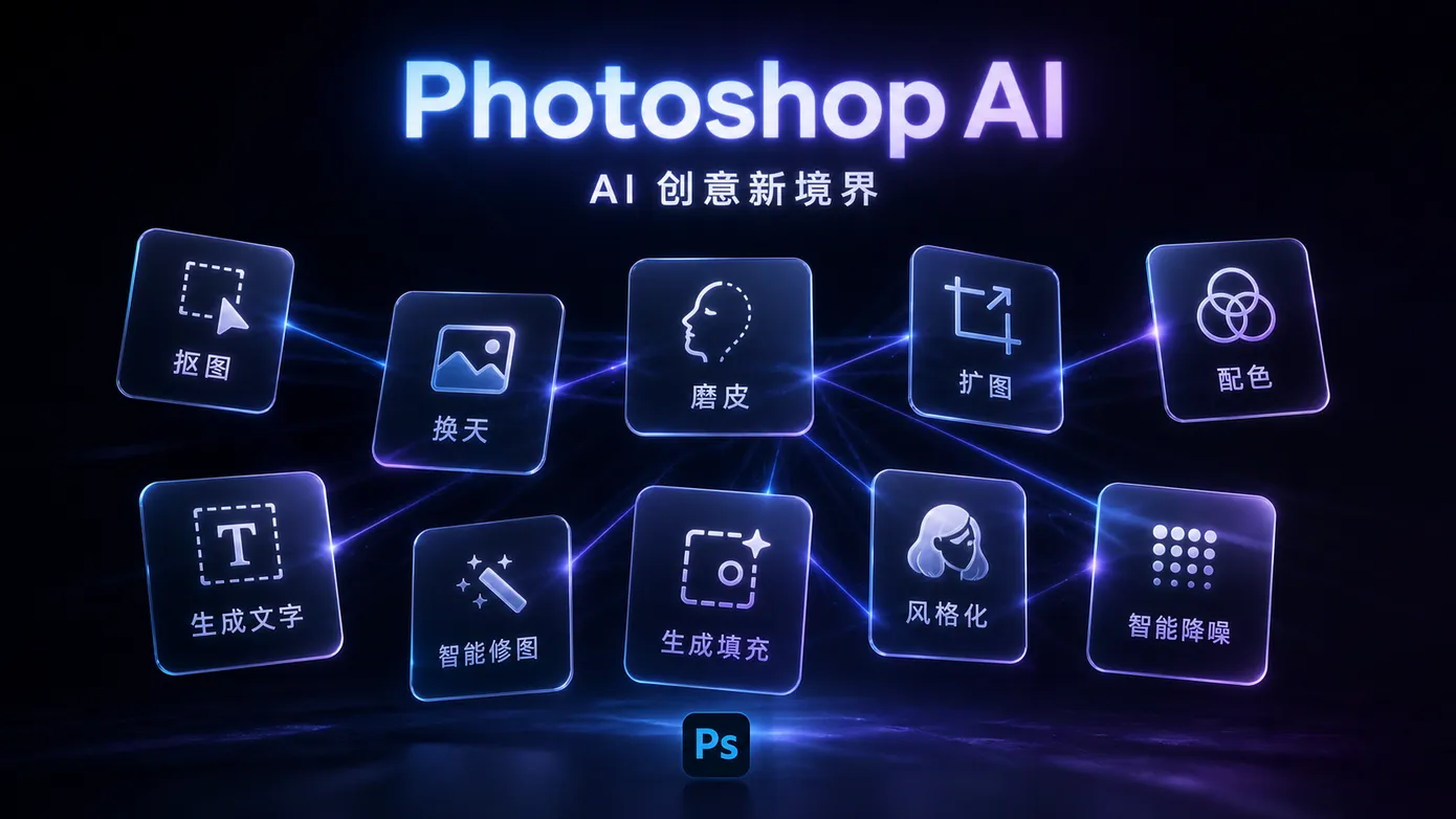 2026 年真正能省时间的 10 个 Photoshop AI 功能