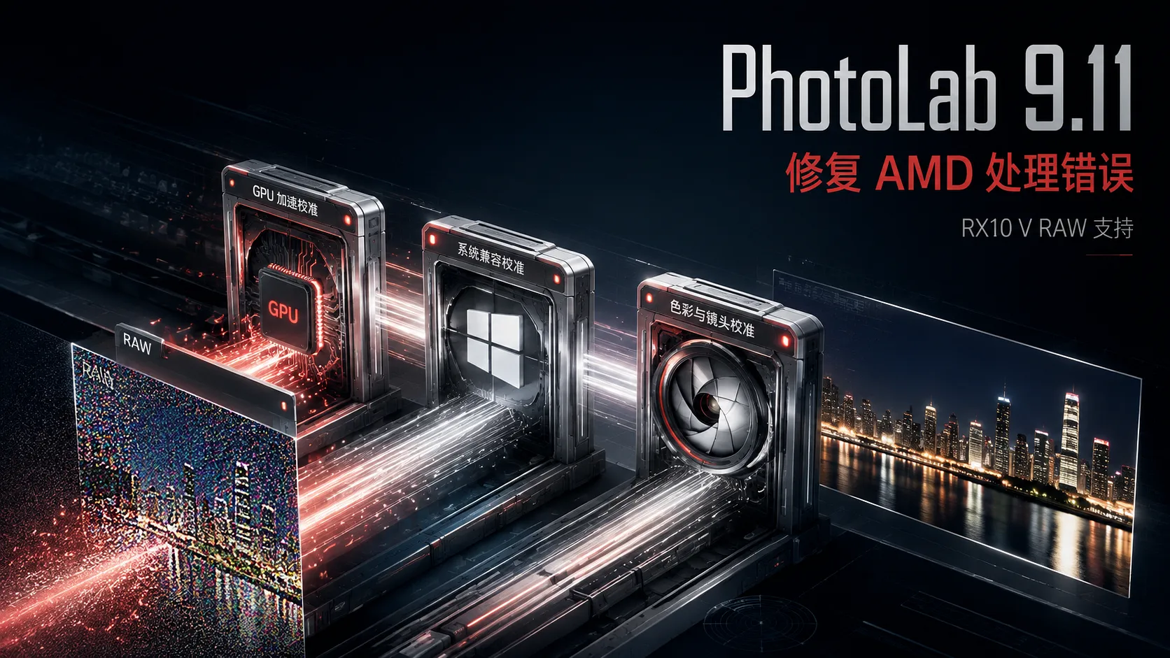 DxO PhotoLab 9.11.0.758 更新:AMD 导出问题修了,RX10 V RAW 也来了