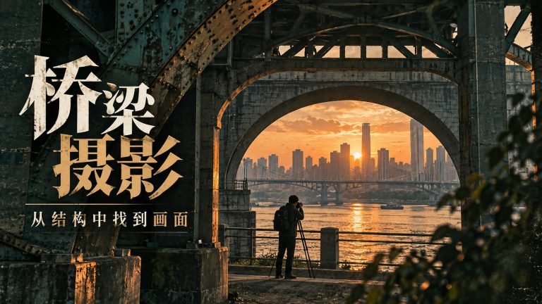 桥梁摄影怎么拍，13 个构图与实拍技巧，从广角全景到车流长曝光