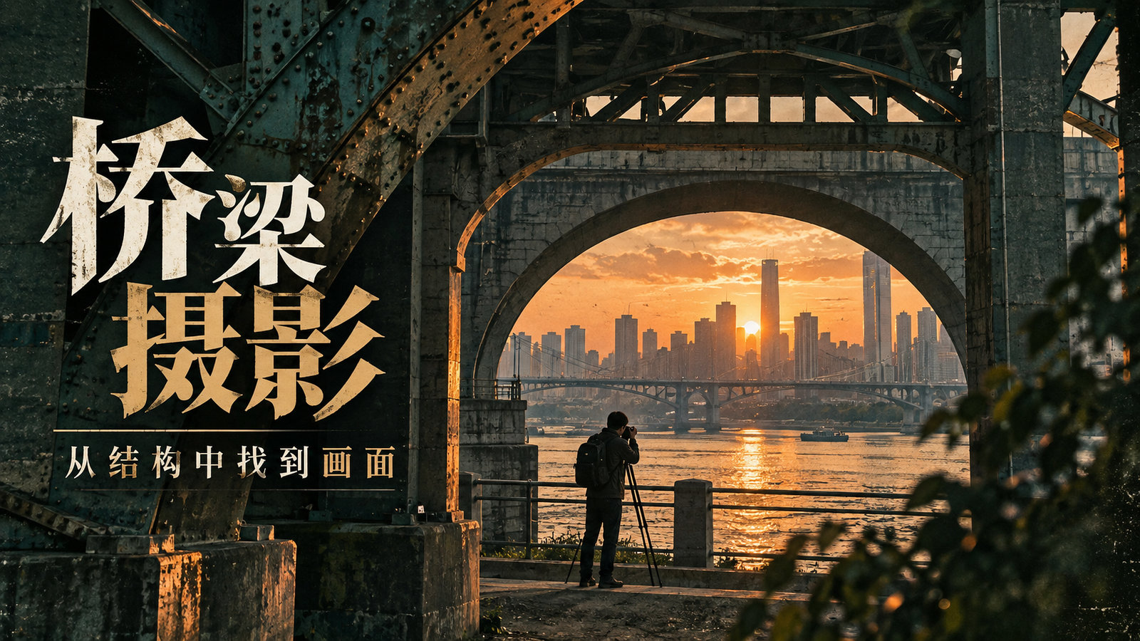 桥梁摄影怎么拍,13 个构图与实拍技巧,从广角全景到车流长曝光