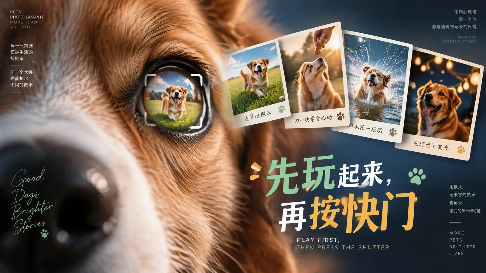狗狗拍摄灵感: 6 个在家就能实现的宠物摄影点子
