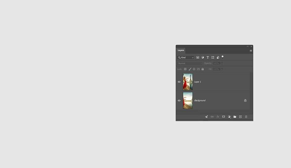 内容识别缩放后空白区域收窄的 Photoshop 面板截图