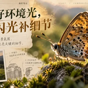 微距摄影闪光灯实战：柔光、同步速度与昆虫拍摄