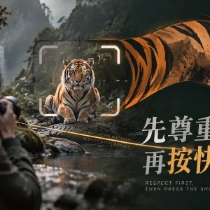 我坐在镜头前，拍了一只 500 磅重的老虎：布莱尔·邦廷的近距离大猫肖像