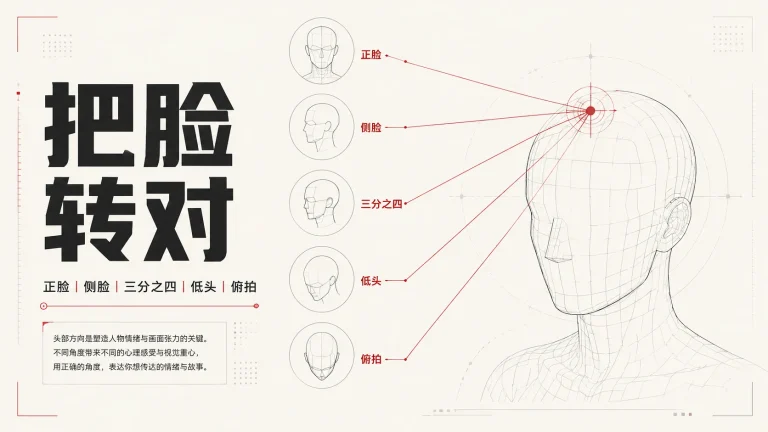 拍人像别只会喊侧一点！头部角度的实用引导技巧