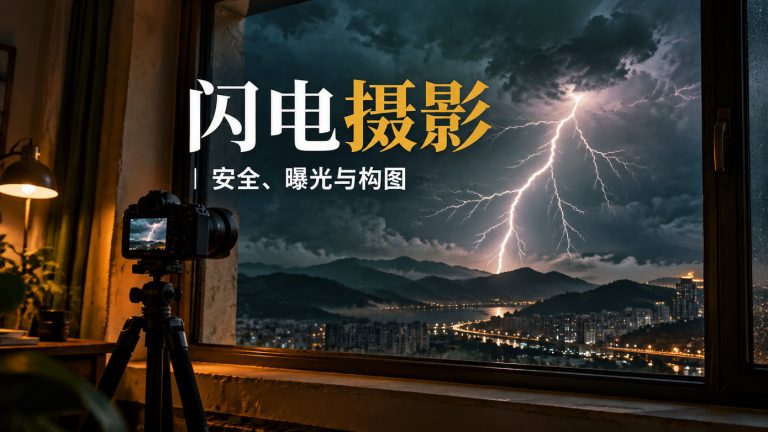 闪电摄影怎么拍：夜景长曝光、白天抓拍与安全